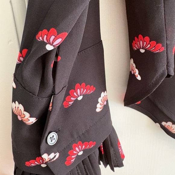 Ann Taylor Black Blouse with Ruffles size S - Picture 6 of 7